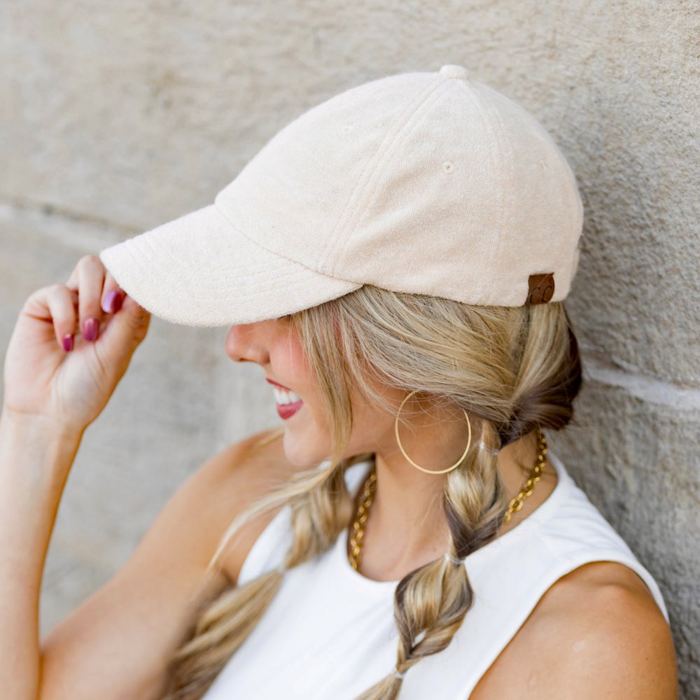 CC Terry Cloth Baseball Hat | AILI'S CORNER