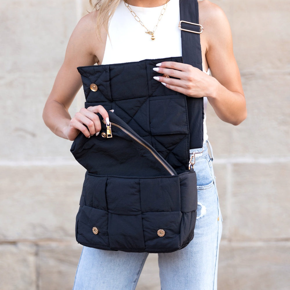 Romy Foldover Puffer Crossbody | AILI'S CORNER