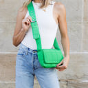 Kelly Green Selma Foldover Puffer Crossbody | AILI'S CORNER