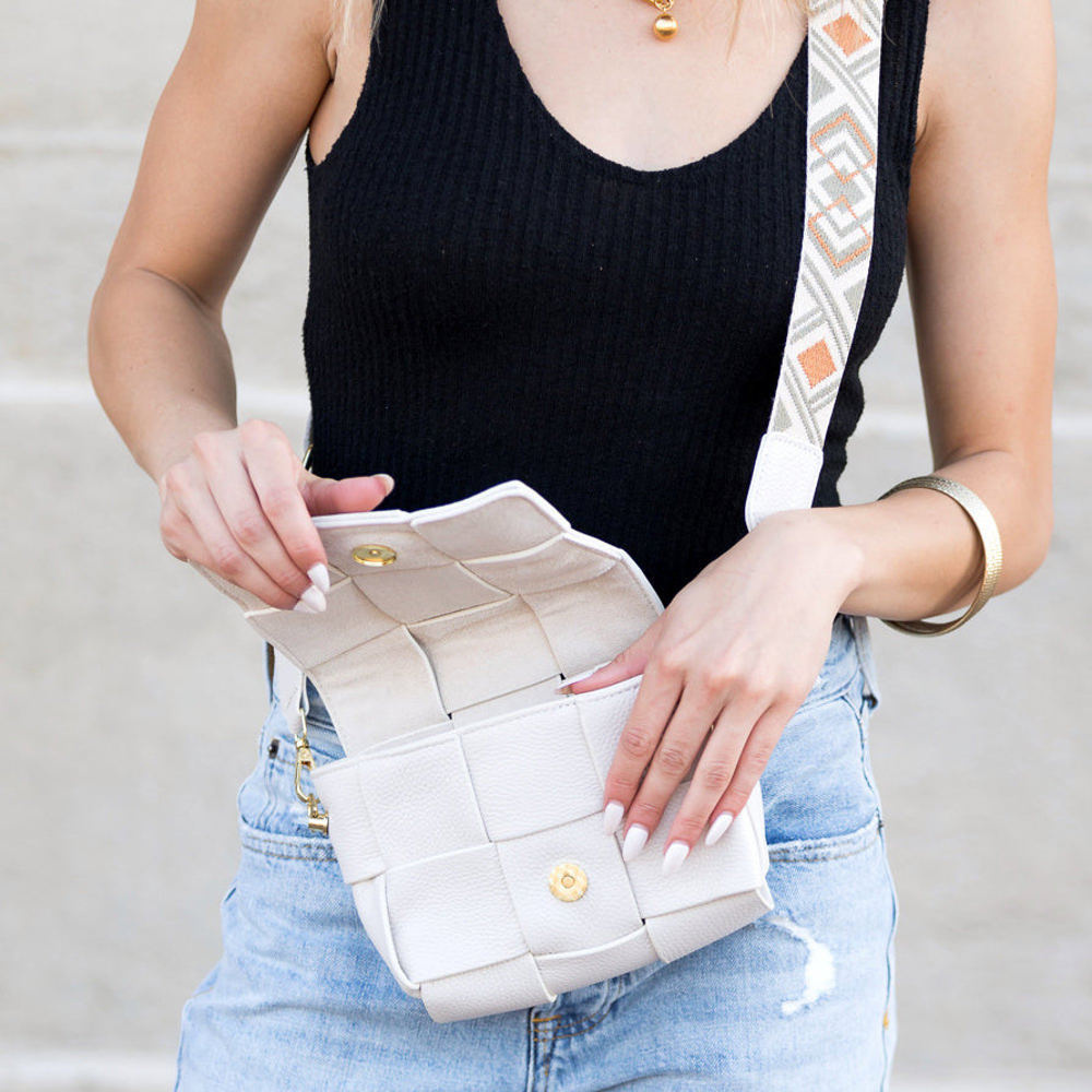 Margot Foldover Leather Crossbody | AILI'S CORNER