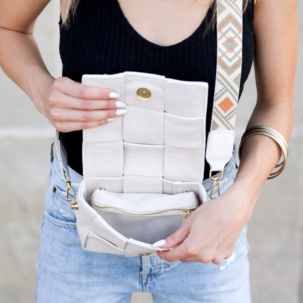 Margot Foldover Leather Crossbody | AILI'S CORNER