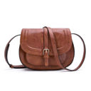 Cognac Blair Foldover Buckle Crossbody | AILI'S CORNER