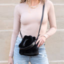  Elle Convertible Plush Top Handle Crossbody | AILI'S CORNER