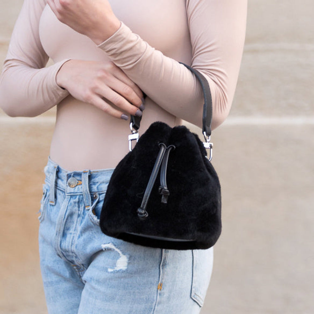 Elle Convertible Plush Top Handle Crossbody | AILI'S CORNER