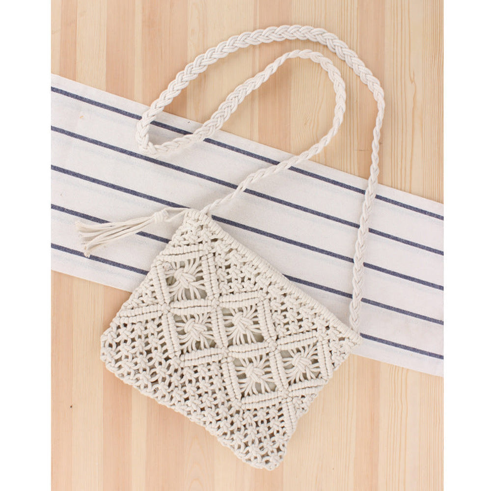 Giana Macrame Crossbody Bag | AILI'S CORNER