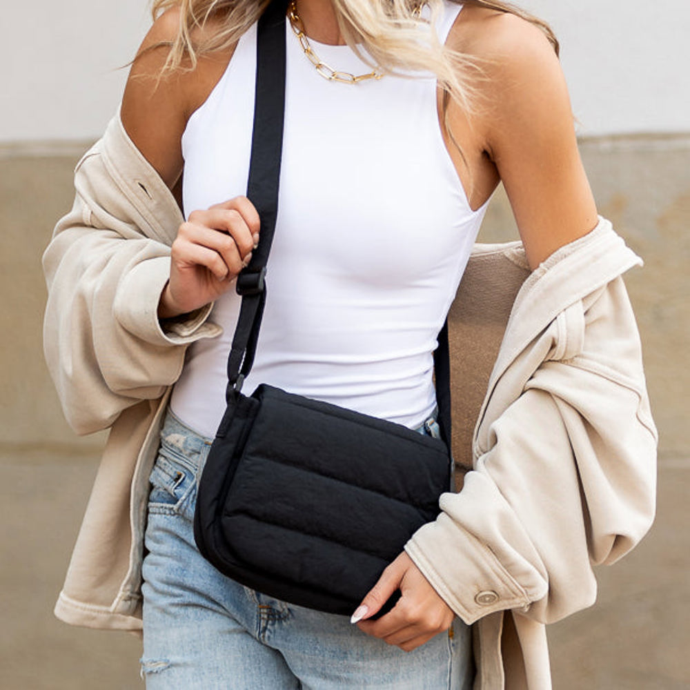 Afton Quilted Foldover Crossbody | AILI'S CORNER