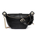 Black Luxe Convertible Sling/Belt Bag | AILI'S CORNER