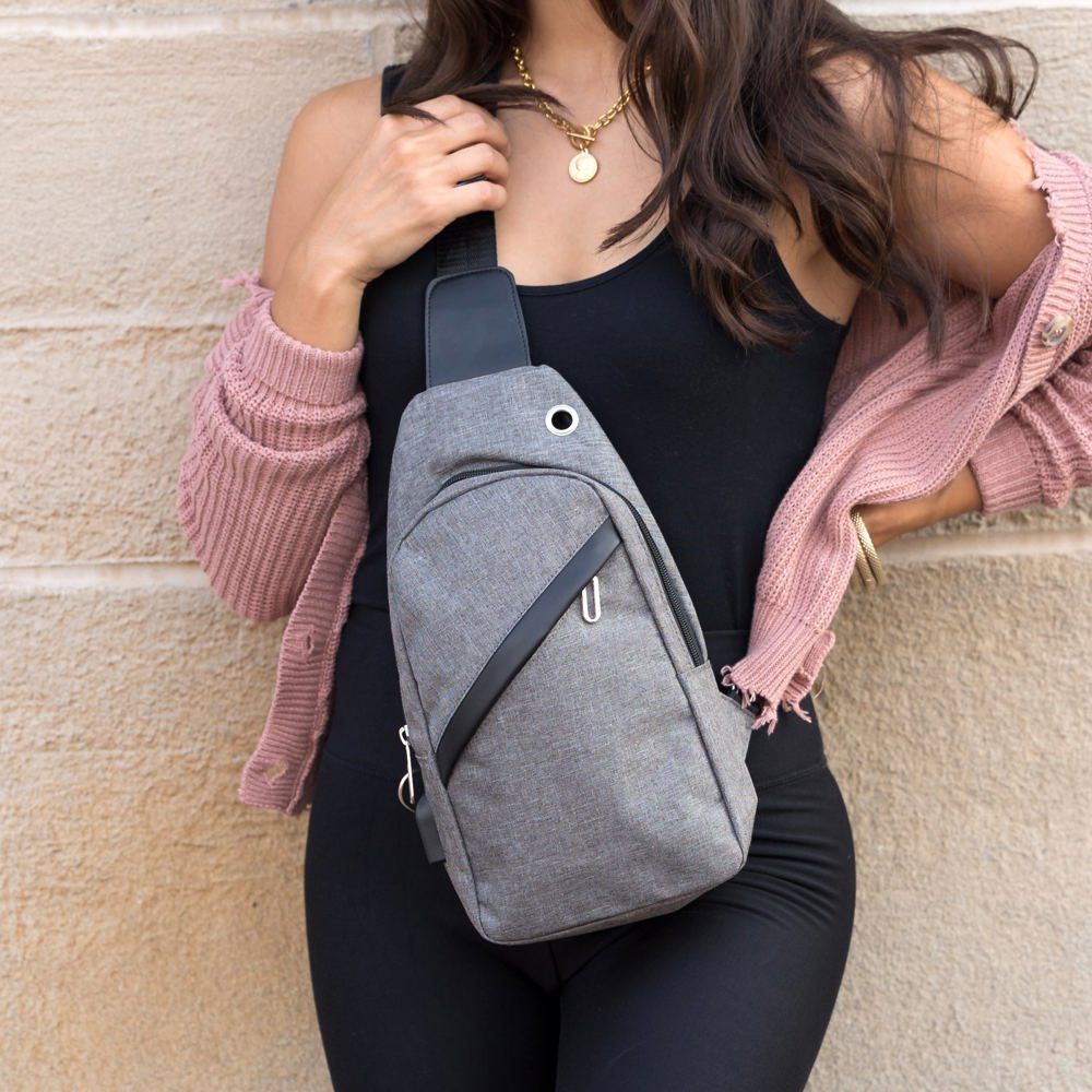 Cross Zip Sling Bag | AILI'S CORNER