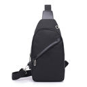 Black Cross Zip Sling Bag | AILI'S CORNER