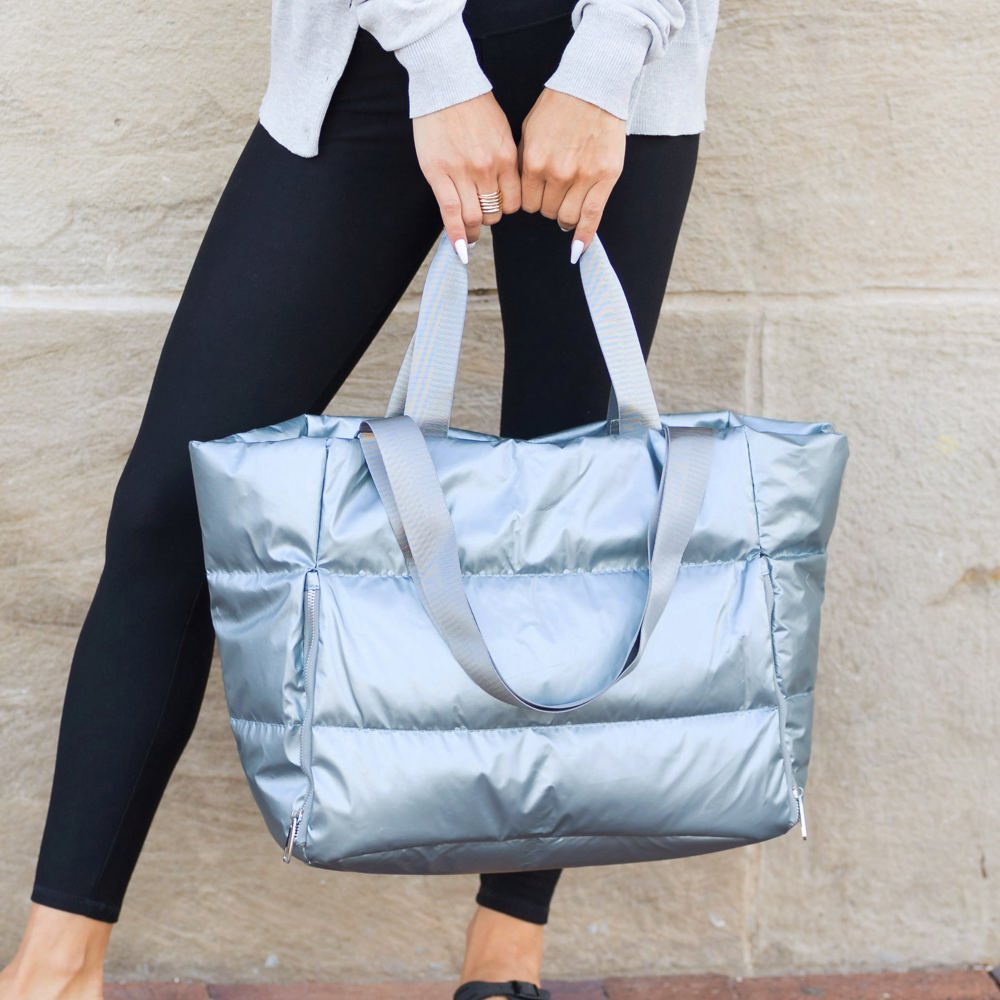 Metallic Puffer Tote | AILI'S CORNER