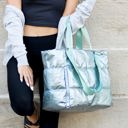  Metallic Puffer Tote | AILI'S CORNER