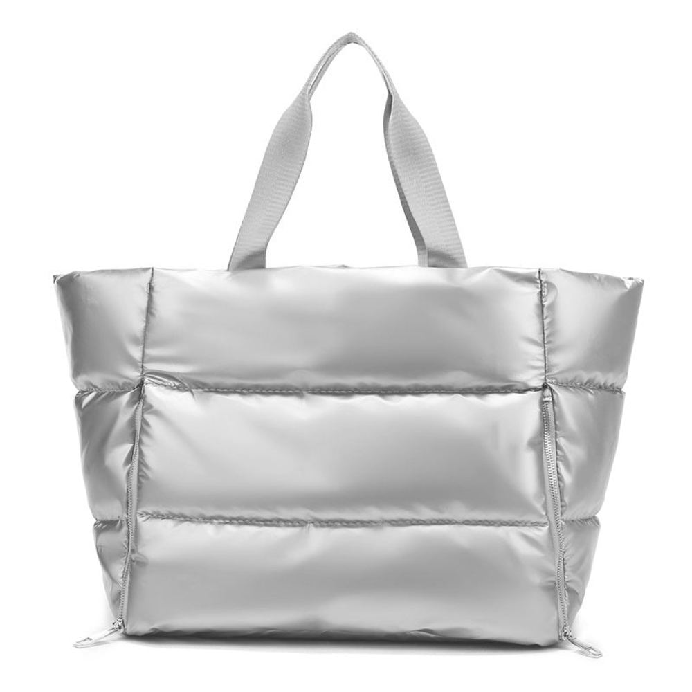 Metallic Puffer Tote | AILI'S CORNER