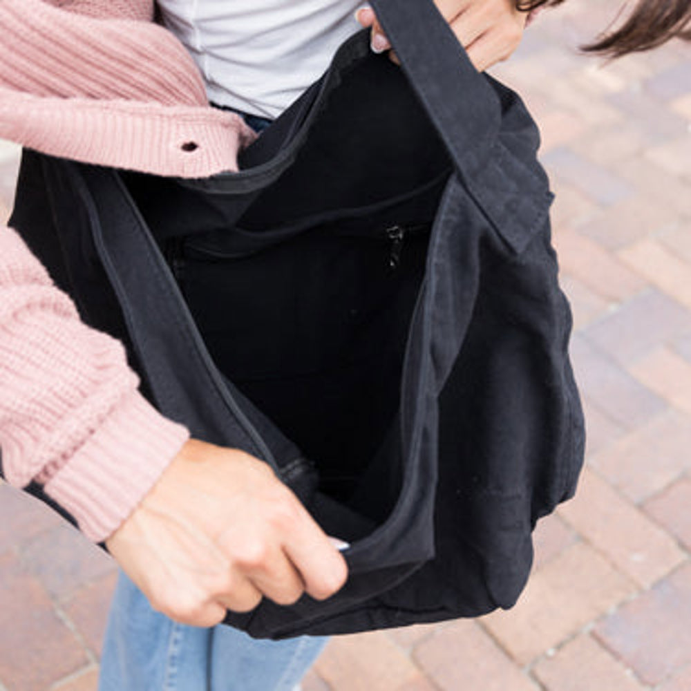 Oversize Canvas Messenger Bag | AILI'S CORNER