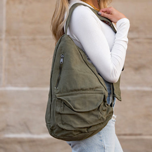 Oversize Canvas Sling Bag | AILI'S CORNER | Jane.com