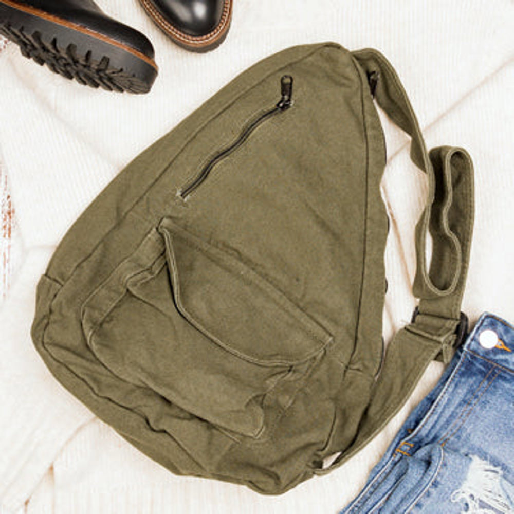 Oversize Canvas Sling Bag | AILI'S CORNER