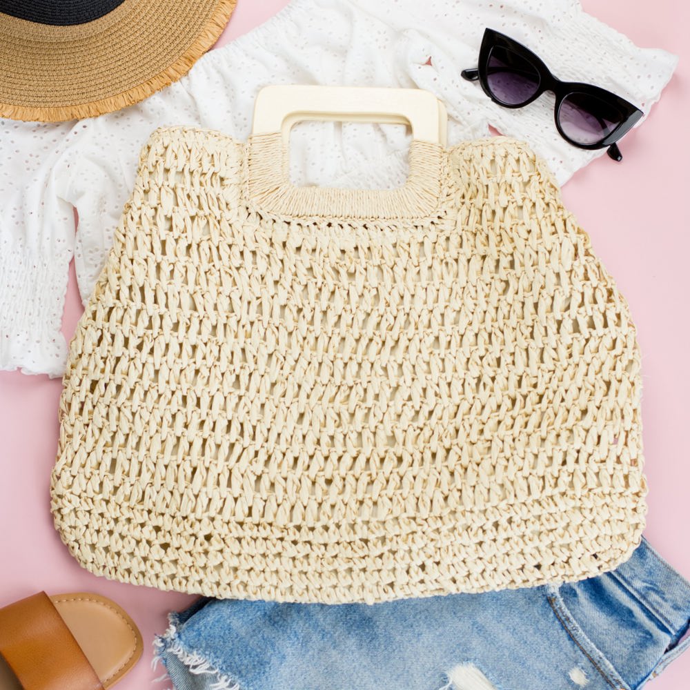 Oversized Straw Tote | AILI'S CORNER