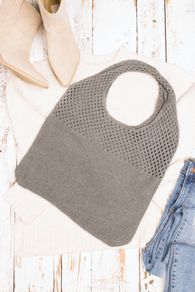 Soft Knit Hobo Shoulder Bag | AILI'S CORNER