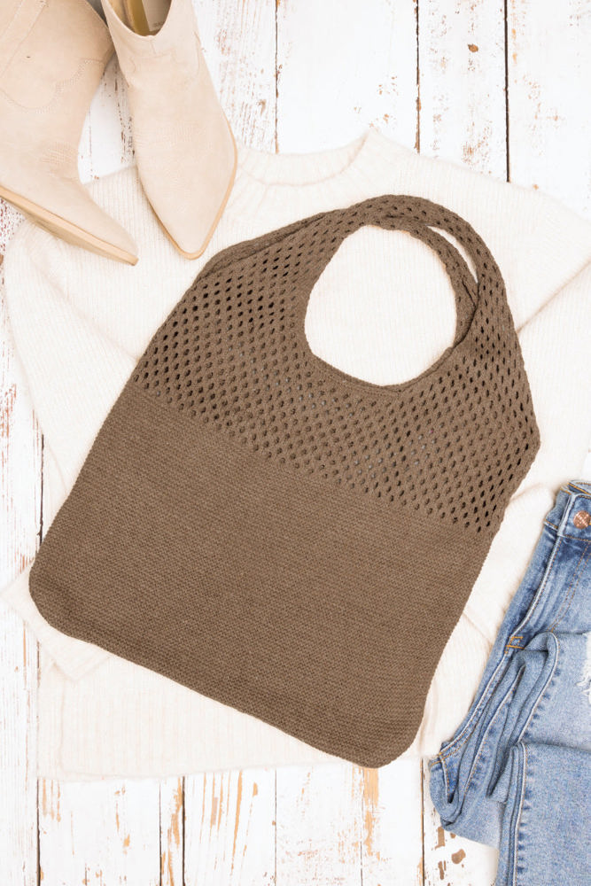 Soft Knit Hobo Shoulder Bag | AILI'S CORNER