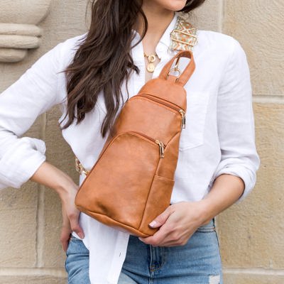 Evie Vegan Leather Crossbody Sling Bag | AILI'S CORNER