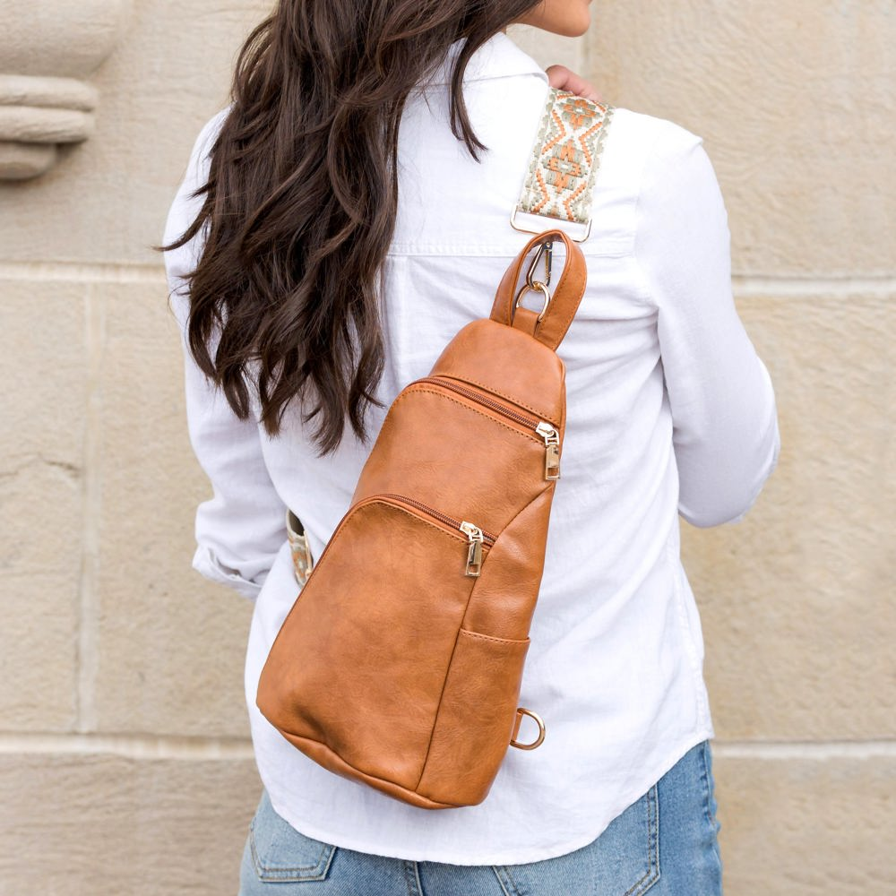 Evie Vegan Leather Crossbody Sling Bag | AILI'S CORNER