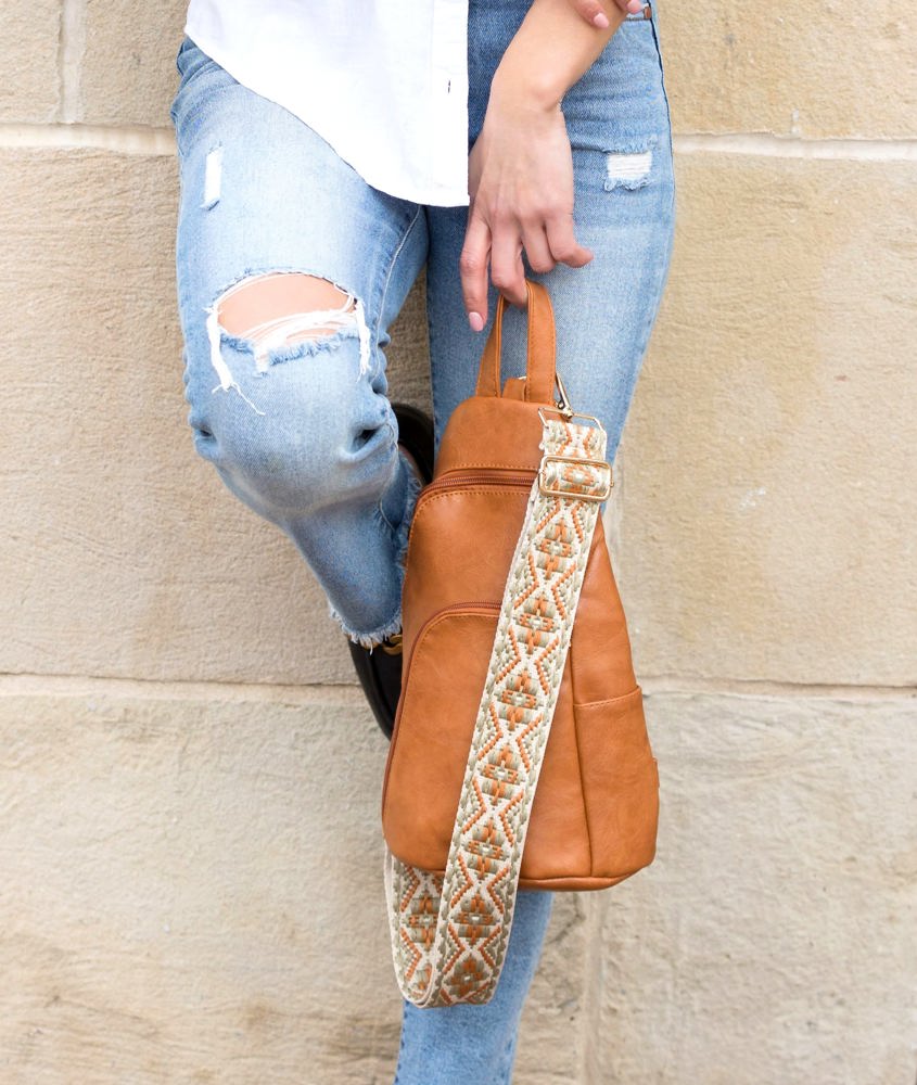 Evie Vegan Leather Crossbody Sling Bag | AILI'S CORNER