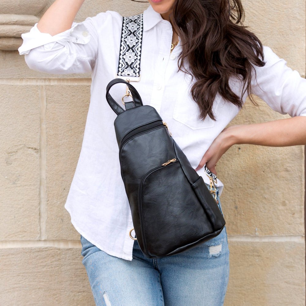 Evie Vegan Leather Crossbody Sling Bag | AILI'S CORNER