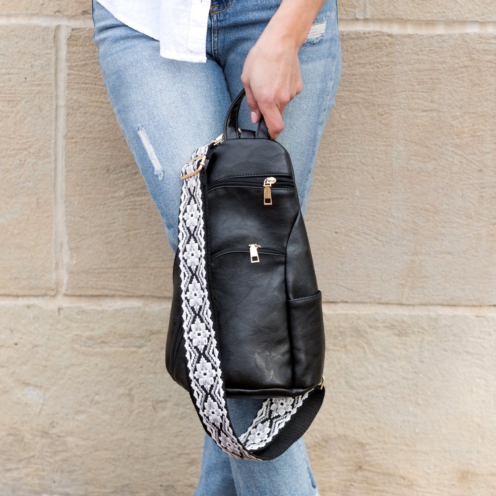 Evie Vegan Leather Crossbody Sling Bag | AILI'S CORNER