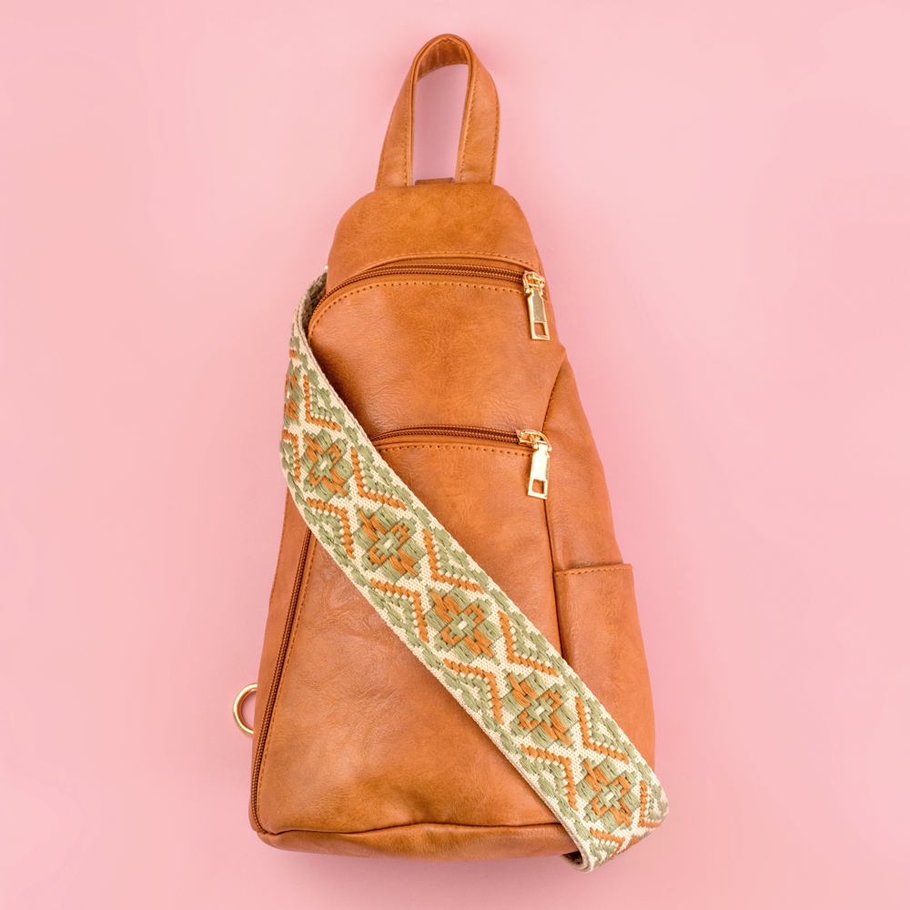 Evie Vegan Leather Crossbody Sling Bag | AILI'S CORNER