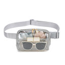 Gray Juni Clear Stadium Sling Belt Bum Bag Fanny Pack | AILI'S CORNER