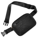 Black Presly Vegan Leather Everywhere Sling Belt Bag | AILI'S CORNER