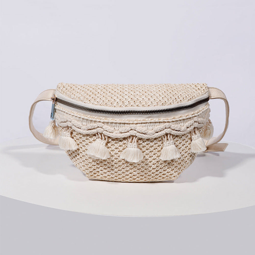 Esme Crochet Tassel Sling Bag | AILI'S CORNER