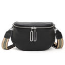 Black Hazel Genuine Leather Sling Bag | AILI'S CORNER