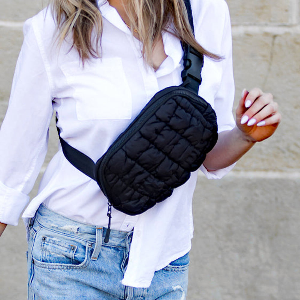 Anya Quilted Puffer Sling Bag | AILI'S CORNER