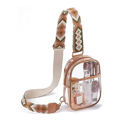 Mocha Noelle Clear Stadium Sling | AILI'S CORNER