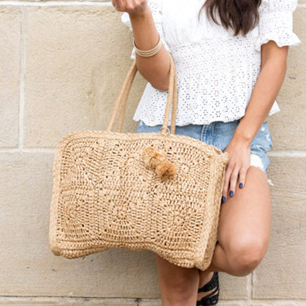 Straw Traveler Tote | AILI'S CORNER