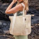 Straw Izola Carry All Tassel Tote | AILI'S CORNER