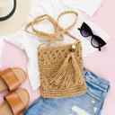  Woven Straw Tassel Accent Crossbody Bag | AILI'S CORNER