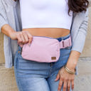 Rose CC Everywhere Nylon Sling Belt Bag | AILI'S CORNER