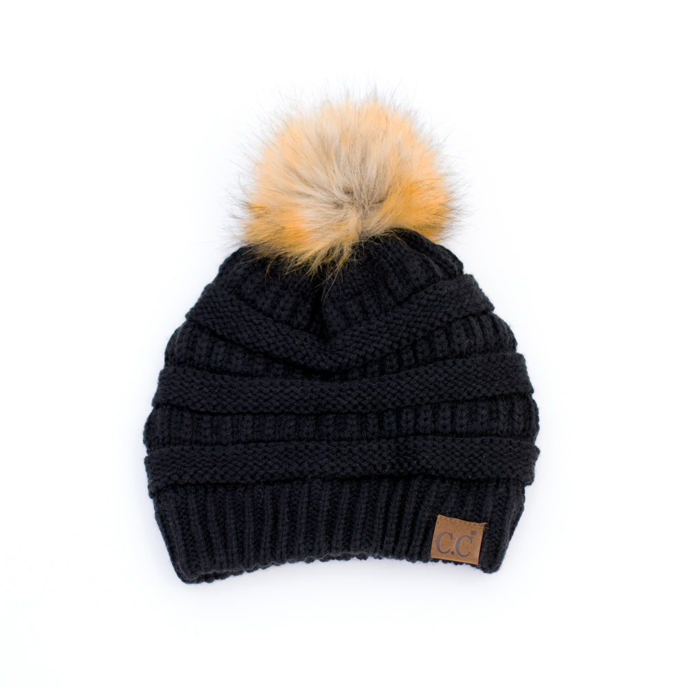 C.C® Fur Pom Beanie