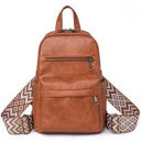 Cognac Alba Convertible Backpack Sling | AILI'S CORNER