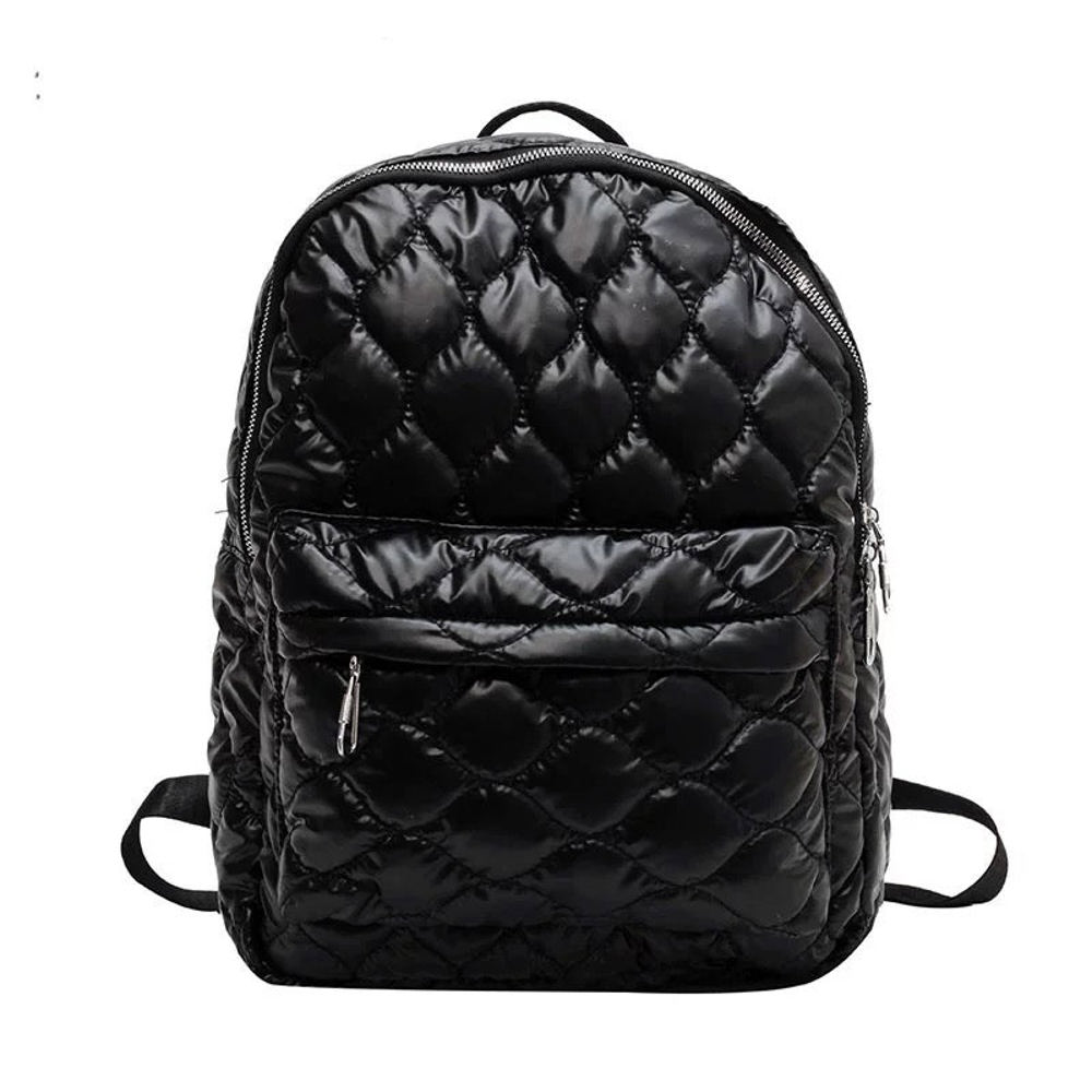 Jade Metallic Puffer Backpack | AILI'S CORNER