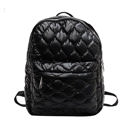 Black Jade Metallic Puffer Backpack | AILI'S CORNER