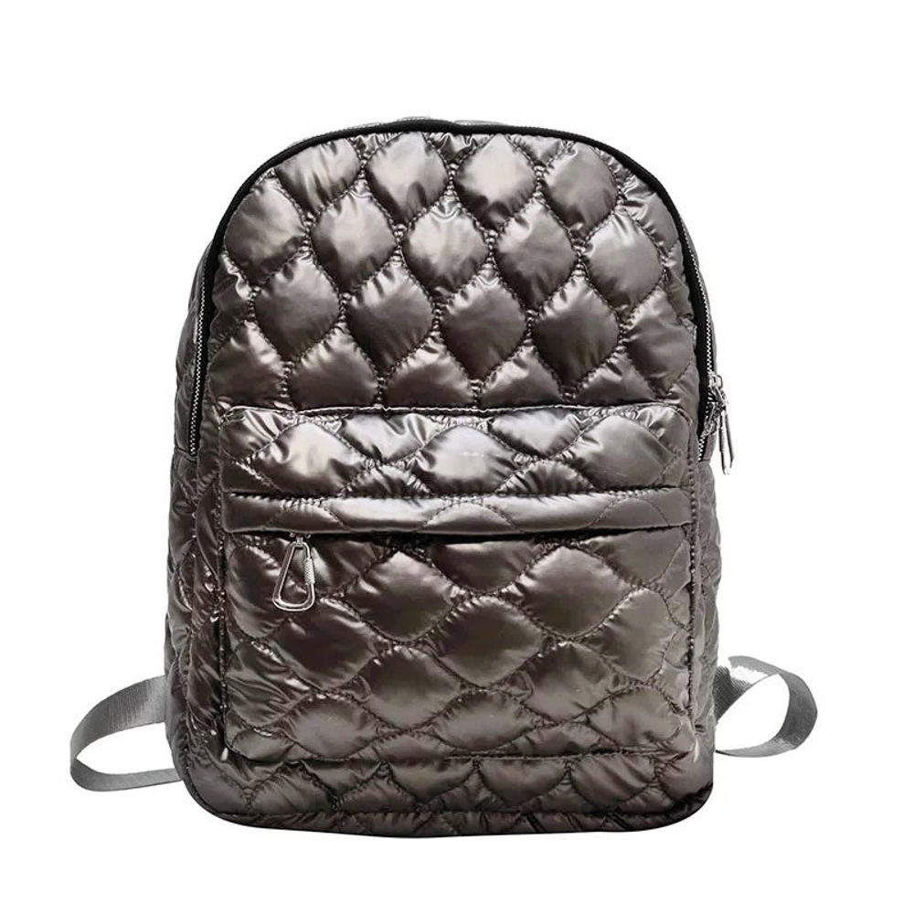 Jade Metallic Puffer Backpack | AILI'S CORNER