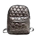 Pewter Jade Metallic Puffer Backpack | AILI'S CORNER