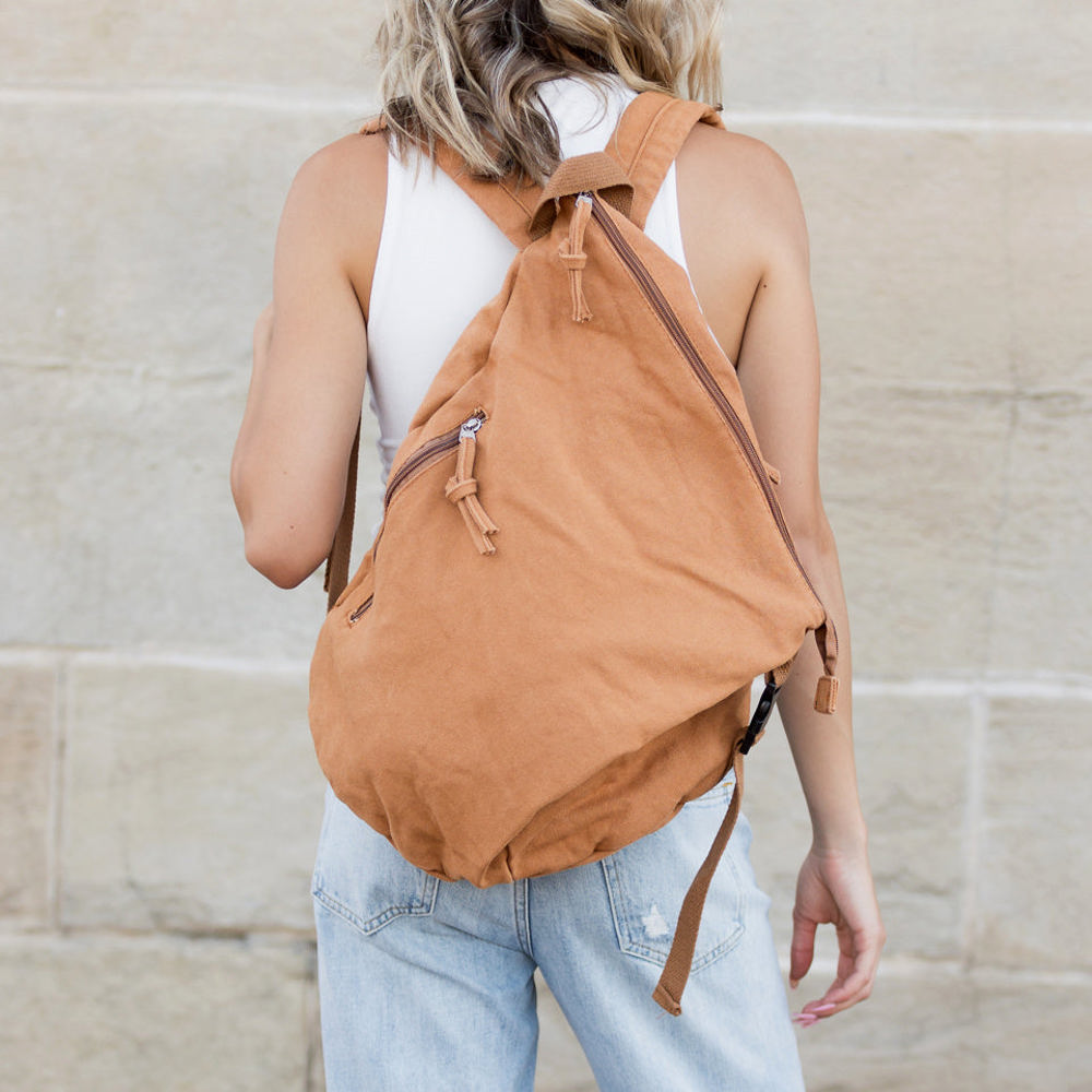 Kai Asymetric Canvas Backpack | AILI'S CORNER