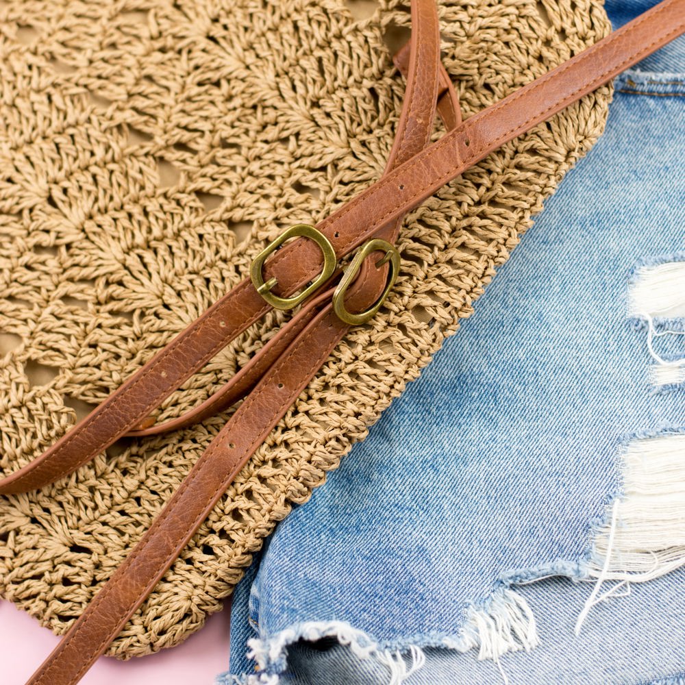 Woven Straw Backpack | AILI'S CORNER