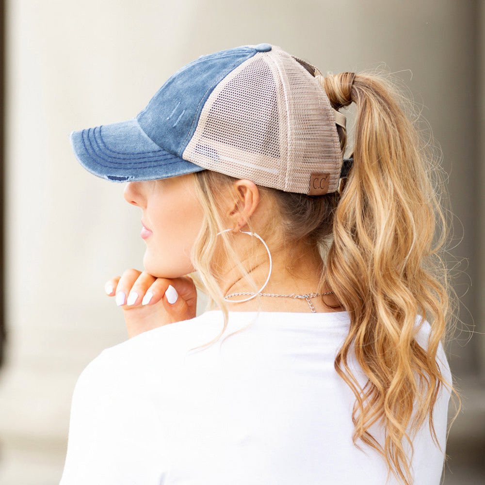 CC Criss-Cross Ponytail Caps | AILI'S CORNER