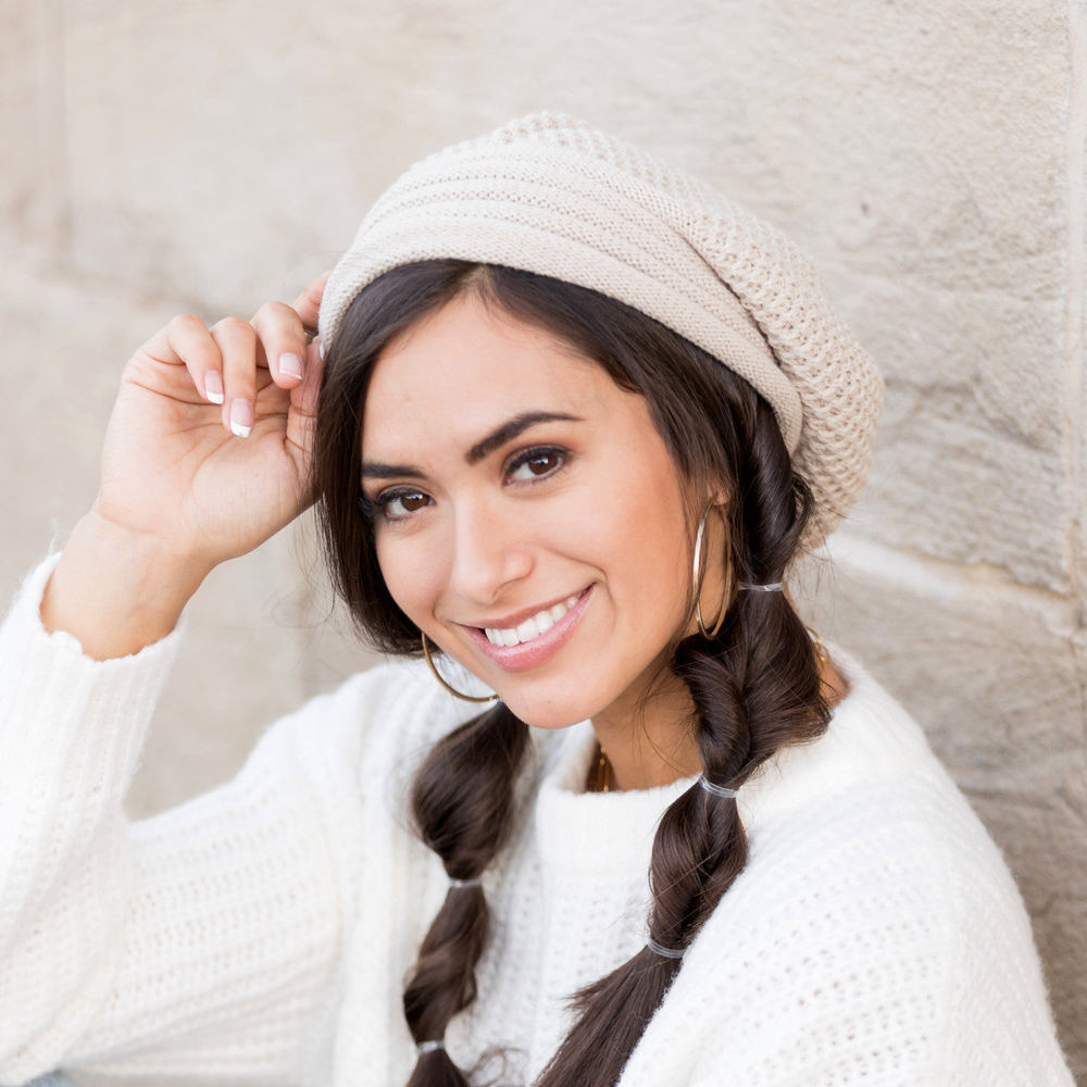 Waffle Weave Slouchy Beanie | AILI'S CORNER