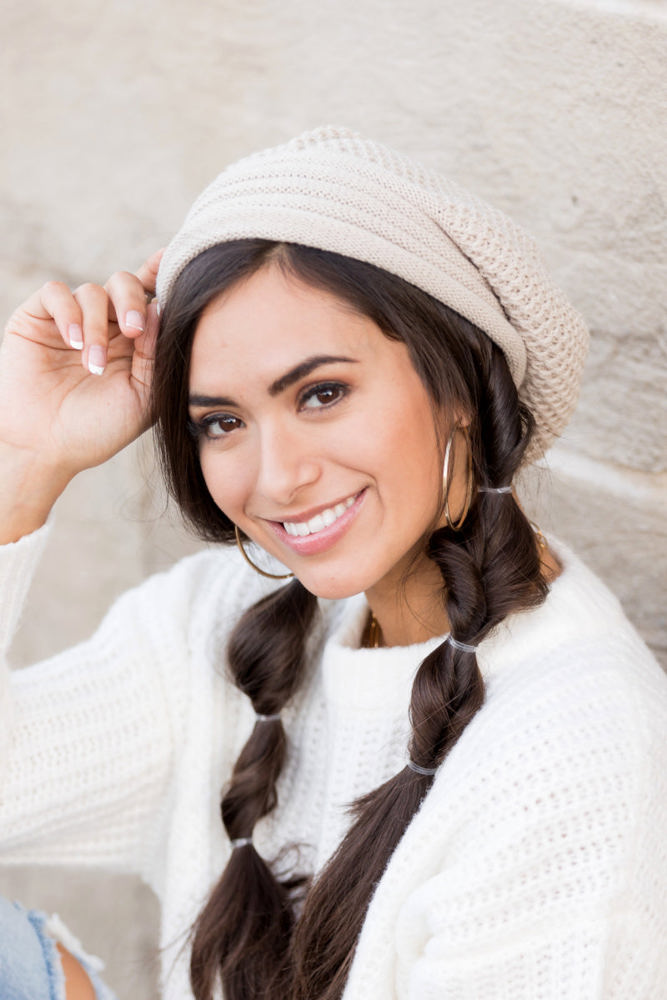 Waffle Weave Slouchy Beanie | AILI'S CORNER