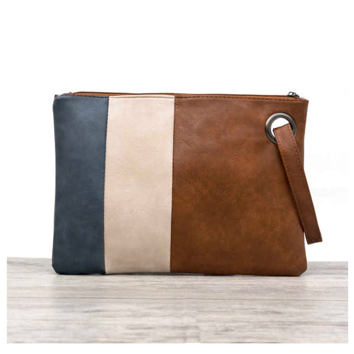 Oversize Everyday Color Block Clutch | AILI'S CORNER